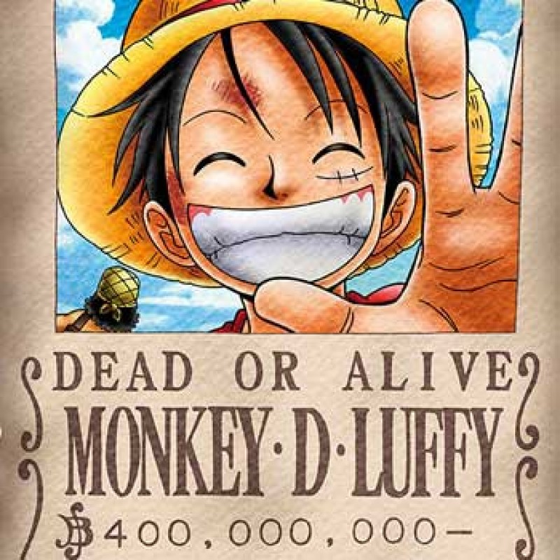 Affiche One Piece Wanted de Luffy - Nouvelle prime  - Posters & Affiches