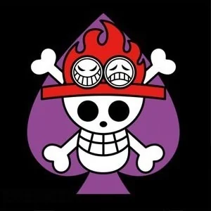 One Piece - T-shirt Ace Spade  - T-Shirts