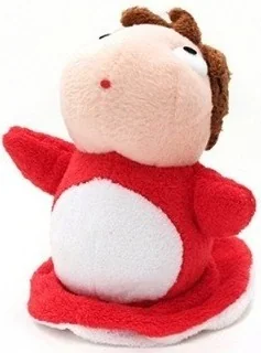PELUCHE PONYO SUR LA FALAISE  -  TOTORO - GHIBLI