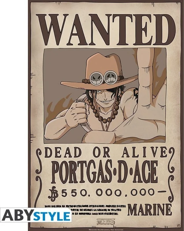 One Piece - Affiche Wanted Portgas D.Ace  - Posters & Affiches