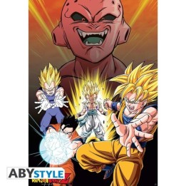 Dragon Ball Z - Affiche Majin Buu vs Super Saiyans  - Goodies DBZ