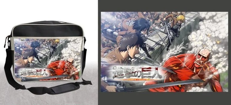 Attack on Titan - Sac coursier Crew Attack  - L'ATTAQUE DES TITANS