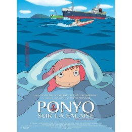 Affiche Cinéma Ponyo sur la Falaise  -  TOTORO - GHIBLI