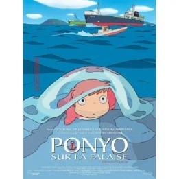 Affiche Cinéma Ponyo sur la Falaise  -  TOTORO - GHIBLI