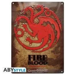 Plaque Métal Targaryen  - CINÉMA & SÉRIES TV