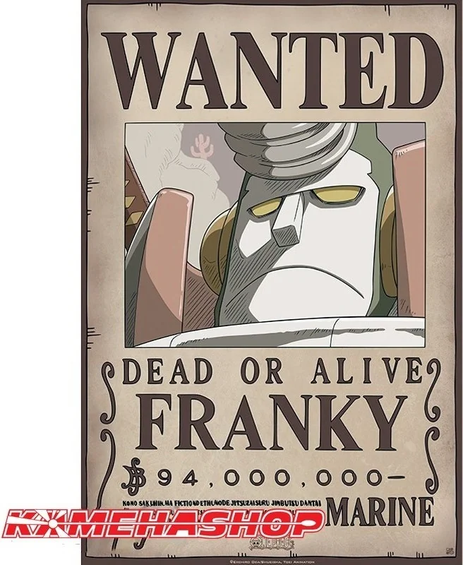 Affiche Wanted Franky - New World Prime  -  ONE PIECE