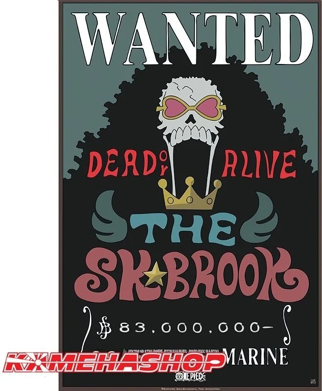 Affiche Wanted Brook - New World Prime  -  ONE PIECE