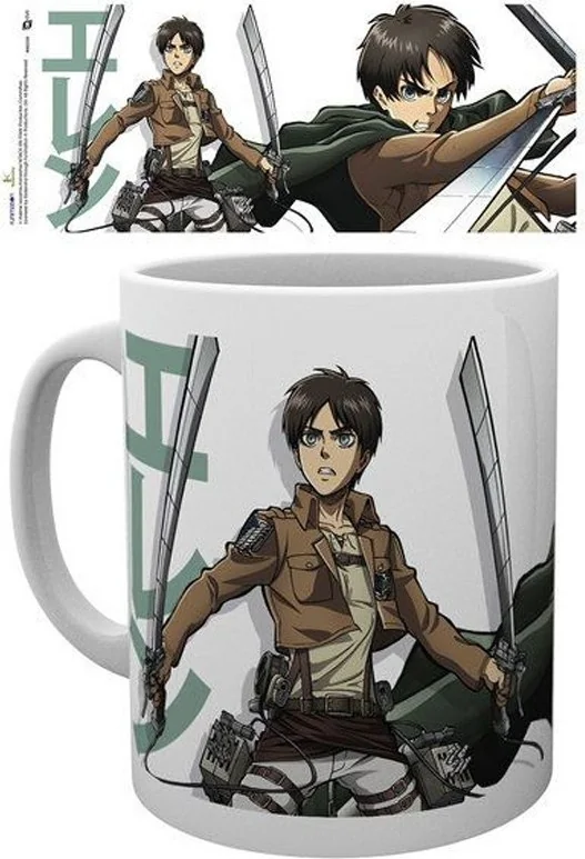 Mug L'Attaque des Titans Eren Kanji  - L'ATTAQUE DES TITANS