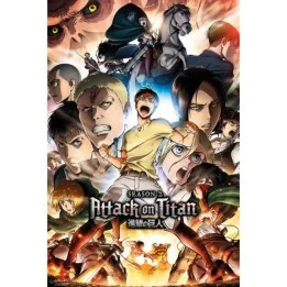 Poster L'Attaque des Titans - Saison 2 Art  - L'ATTAQUE DES TITANS