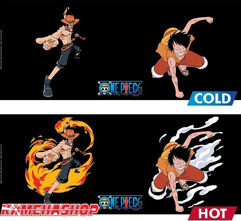 One Piece - Mug Thermo-Réactif Luffy Ace  -  ONE PIECE