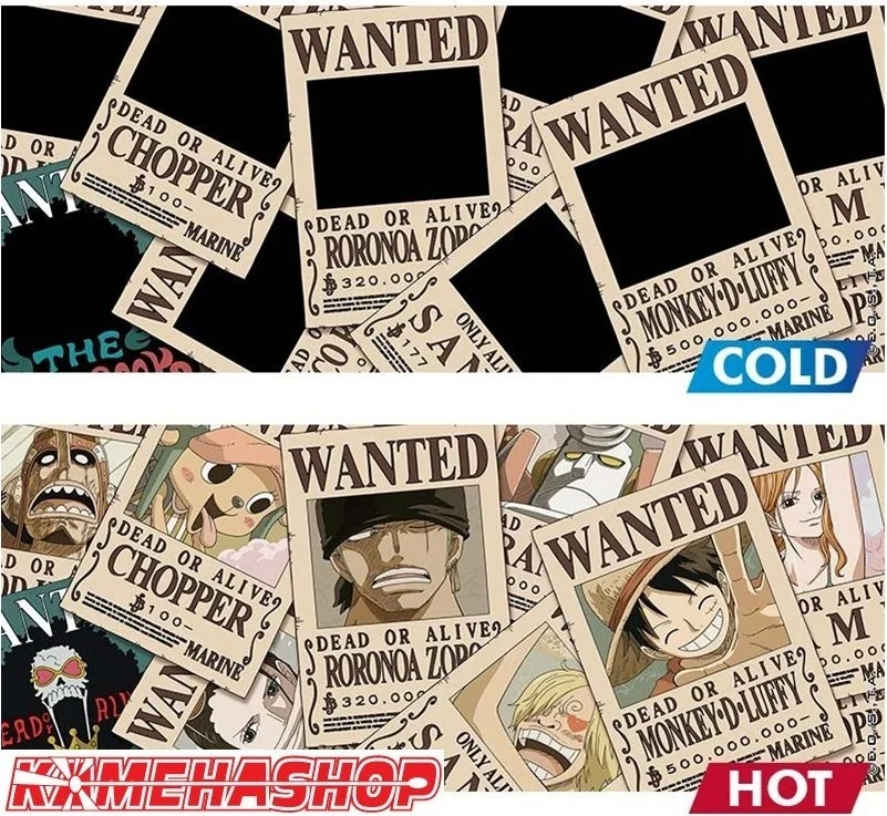 One Piece - Mug Thermo-réactif Wanted  -  ONE PIECE