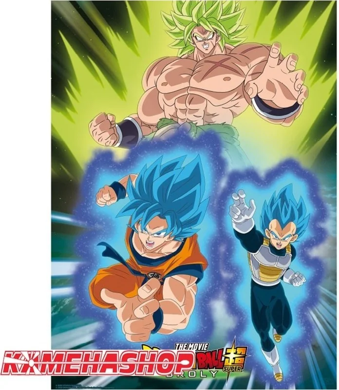 Poster Broly versus Vegeta & Goku  -  DRAGON BALL Z