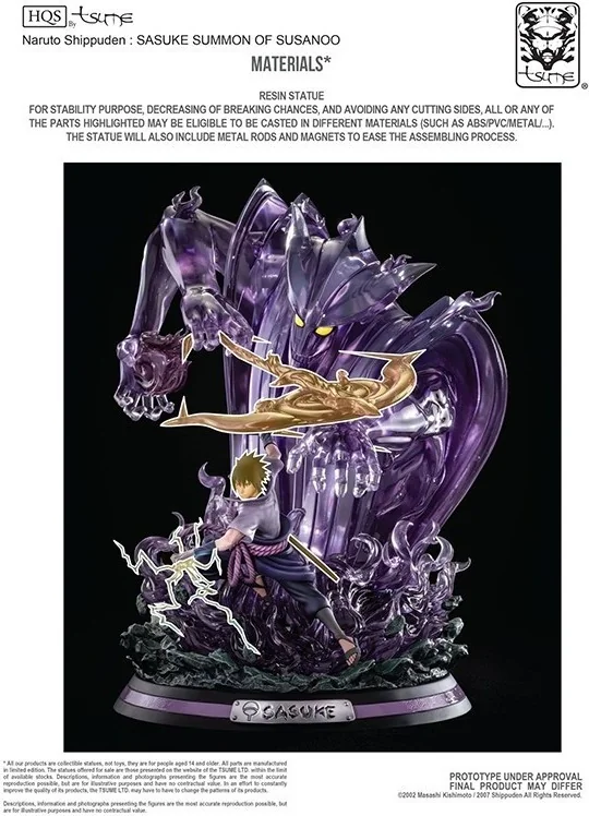 Sasuke Uchiha Summon of susanoo HQS Tsume  -  NARUTO