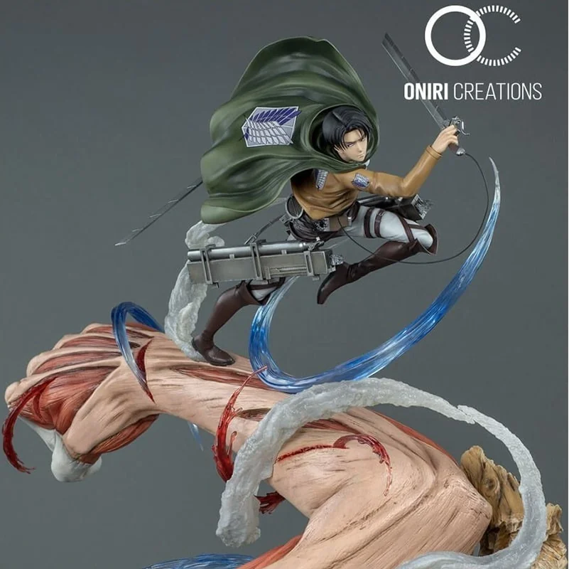 Statue Levi vs Female Titan - Oniri Creation  - L'ATTAQUE DES TITANS