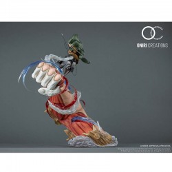 Statue Levi vs Female Titan - Oniri Creation  - L'ATTAQUE DES TITANS
