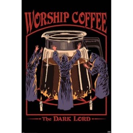 Poster Worship Coffee Steven Rhodes  - POSTERS & AFFICHES