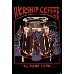 Poster Worship Coffee Steven Rhodes  - POSTERS & AFFICHES