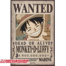 Affiche Wanted Luffy - New World Prime  -  ONE PIECE