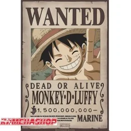 Affiche Wanted Luffy - New World Prime  -  ONE PIECE
