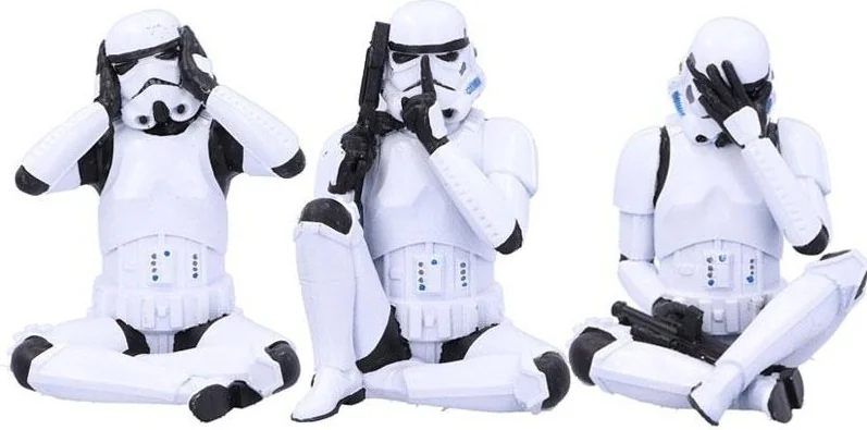 Set 3 figurines StormTrooper No Evil ver  - CINÉMA & SÉRIES TV