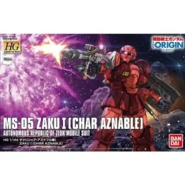 Gundam Zaku I Char Aznable - HG  -  GUNDAM