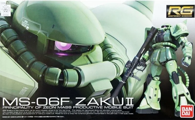 Gundam Zaku II RG  -  GUNDAM