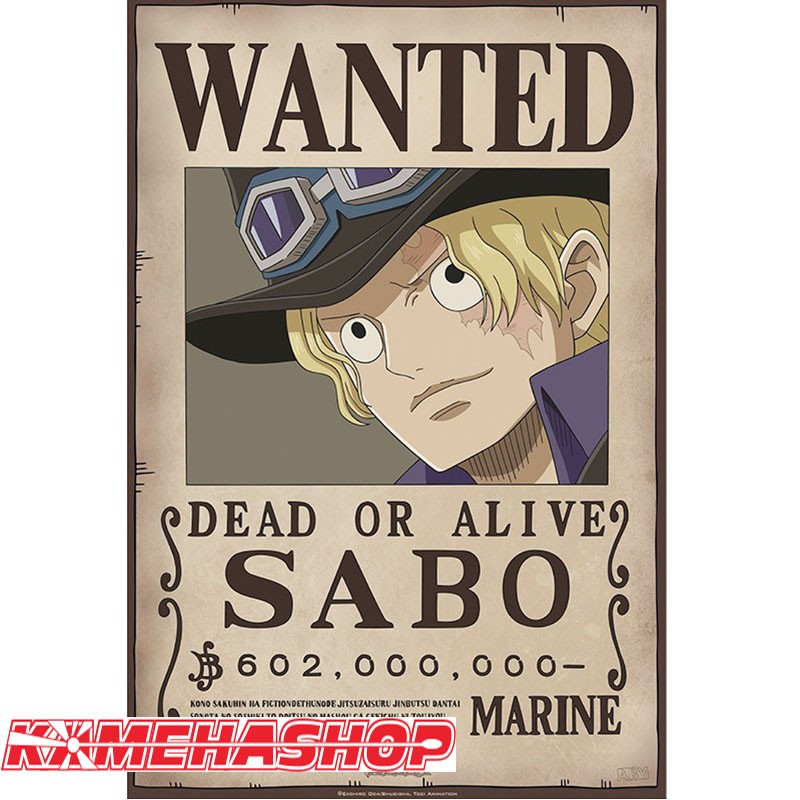 One Piece Affiche Wanted  Sabo 