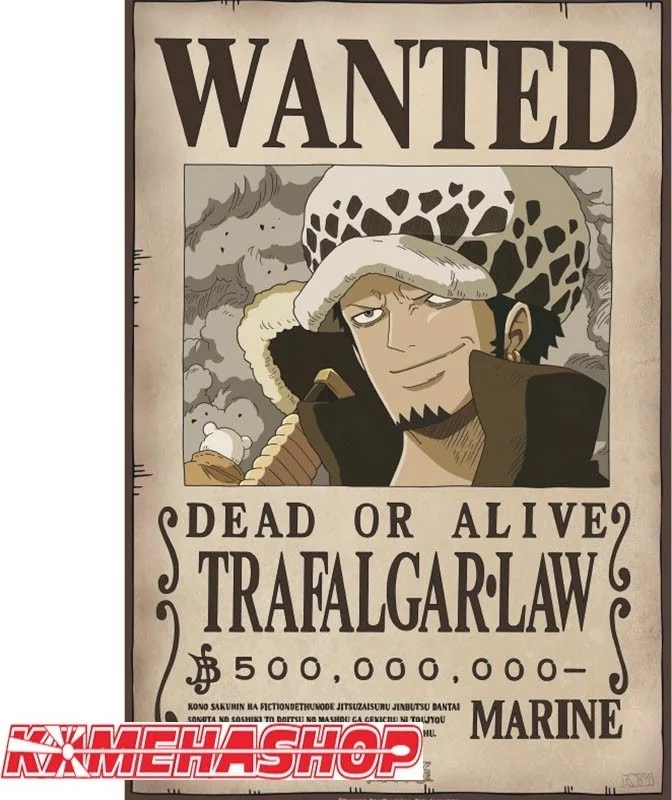 One Piece - Affiche Wanted de Trafalgar Law  -  ONE PIECE