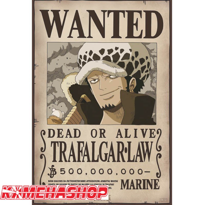 One Piece - Affiche Wanted de Trafalgar Law  -  ONE PIECE