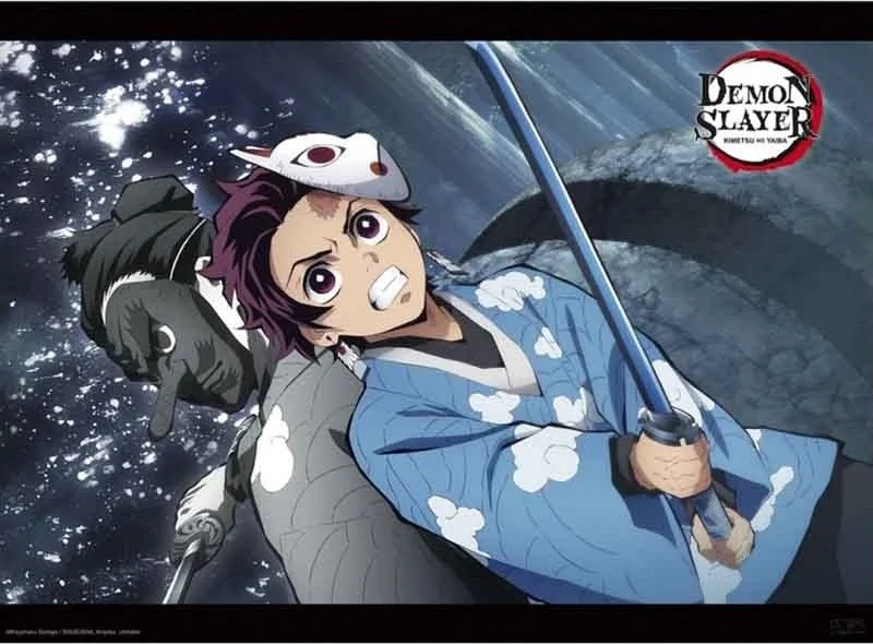 Demon Slayer - Poster Tanjiro et Urokodaki  - POSTERS & AFFICHES