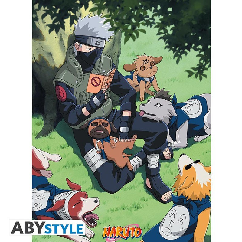Naruto - Poster Kakashi et ses chiens ninjas  -  NARUTO