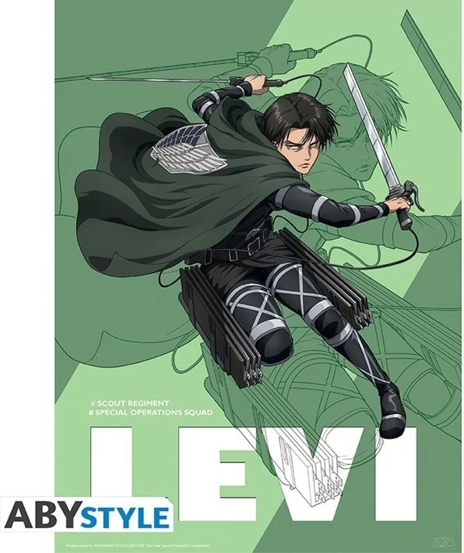 Attack on Titan - Poster Levi  - L'ATTAQUE DES TITANS