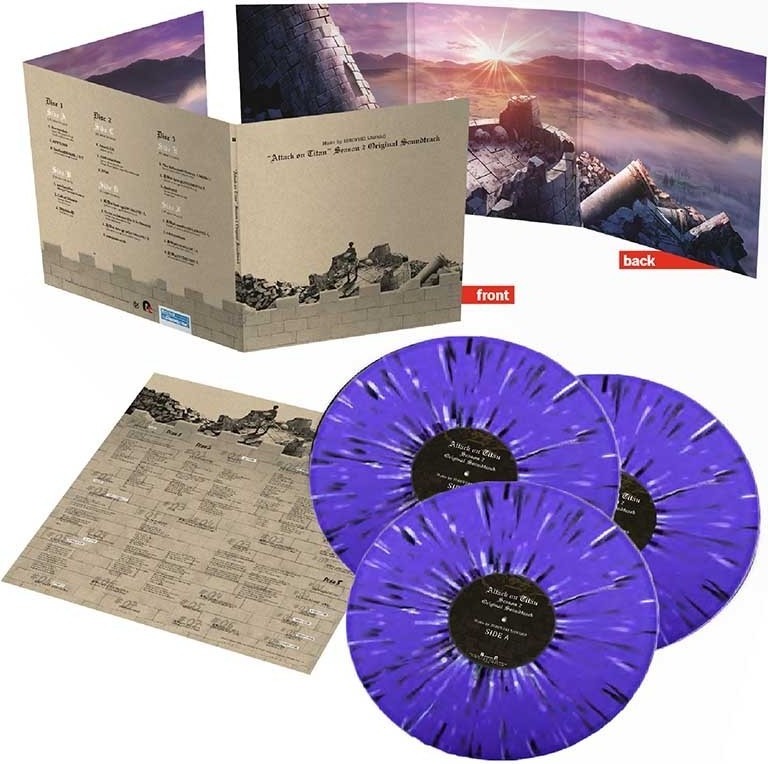 Attack on Titan - Disque Vinyle OST 3LP Saison 2  - VINYLE MANGA & JEUX VIDEO