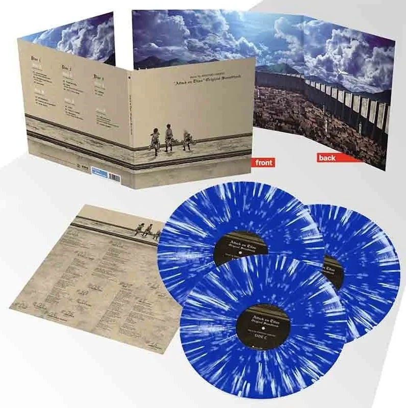 Attack on Titan - Disque Vinyle OST 3LP Saison 1  - VINYLE MANGA & JEUX VIDEO