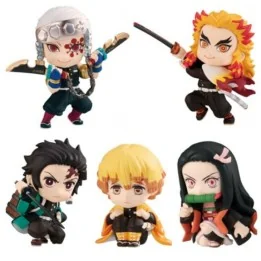 Demon Slayer - Set 5 Figurines - Adverge Motion  - DEMON SLAYER