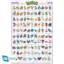 Poster Pokémon Sinnoh Region - Grand Format  - POSTERS & AFFICHES