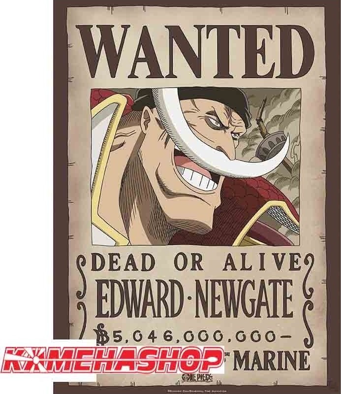 One Piece - Affiche Wanted Edward Newgate  -  ONE PIECE
