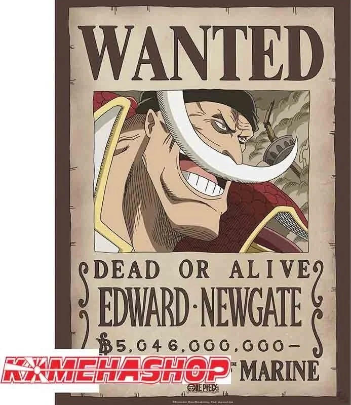 One Piece - Affiche Wanted Edward Newgate  -  ONE PIECE
