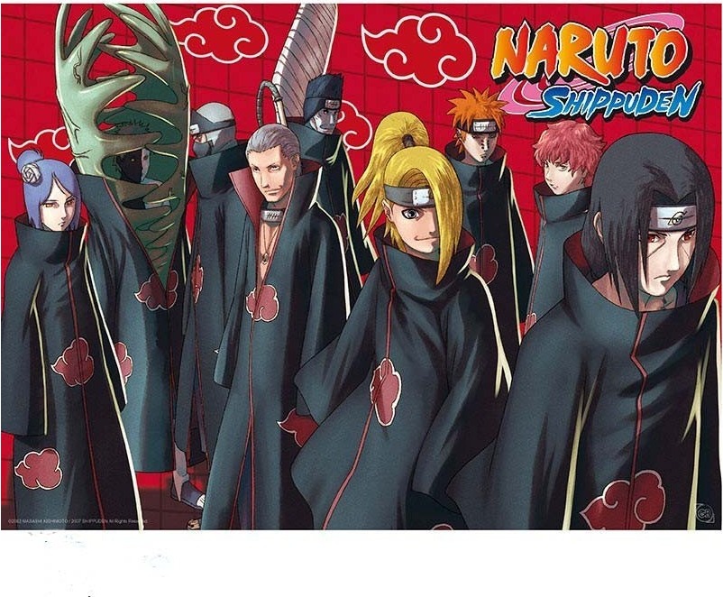 Naruto Shippuden - Poster Akatsuki - Rouge  -  NARUTO