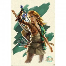 The Legend of Zelda Tears of the Kingdom - Poster Link Unleashed  - ZELDA