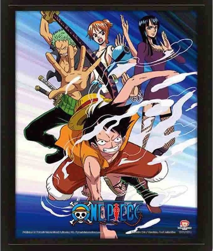 One Piece - Poster effet 3D Straw Hat Pirates  -  ONE PIECE