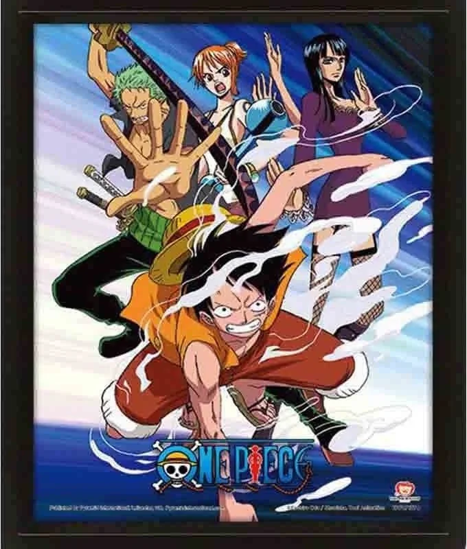 One Piece - Poster effet 3D Straw Hat Pirates  -  ONE PIECE