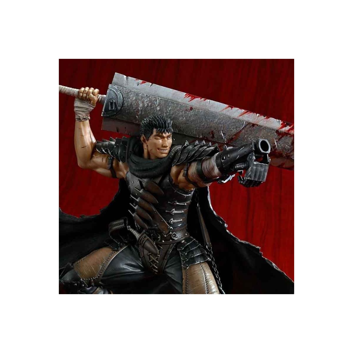 Figurine Berserk Guts Épéiste Noir – PVC 18 Cm Pour Collectionneurs Et Fans (Non Articulé)