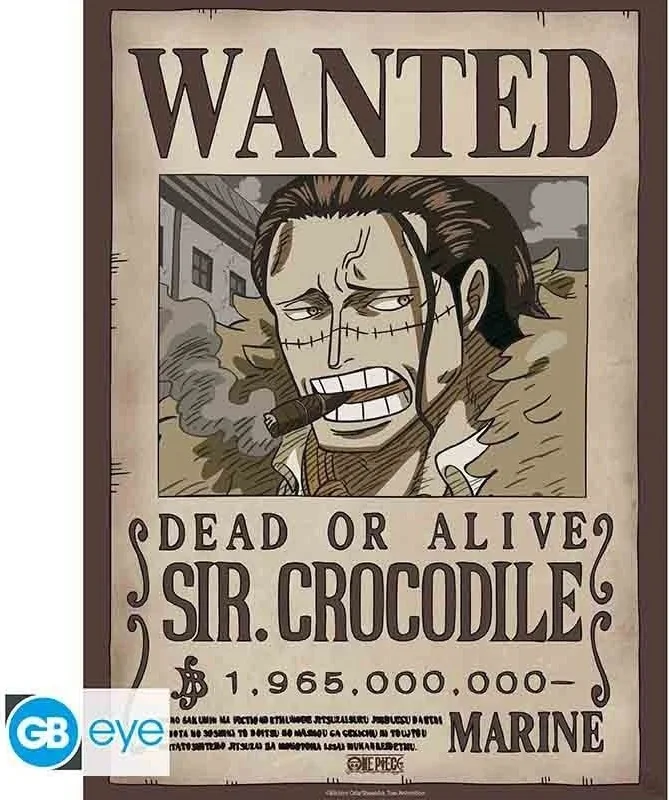 Poster Wanted Crocodile  - Posters & Affiches