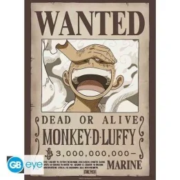 One Piece - Affiche Wanted Luffy Gear 5  -  ONE PIECE