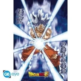 Poster Dragon Ball Super Goku Ultra Instinct - Effet Métal  -  DRAGON BALL Z