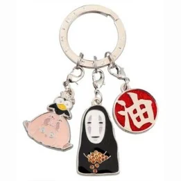 Le Voyage de Chihiro - Porte-clés métal 3 personnages Arubaya  -  TOTORO - GHIBLI
