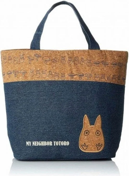 Mon Voisin Totoro - Sac Lunch style liège & denim  -  TOTORO - GHIBLI