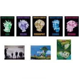 Set 8 Clear Posters Hunter x Hunter Day of Departure  - POSTERS & AFFICHES