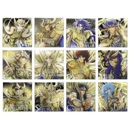 Saint Seiya - Set 12 planches illustrées Métalliques - Ichiban Kuji  -  SAINT SEIYA